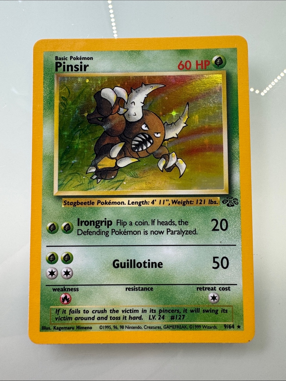 Pinsir Holo Pokémon Card